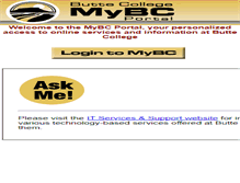 Tablet Screenshot of mybc.butte.edu